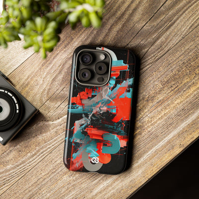 Fragmented Cyber Core · Tough Phone Case for iPhone · Black