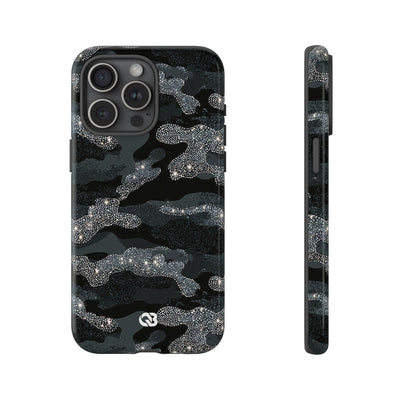 Glitter Shadow Camo · Tough Phone Case for iPhone · Black