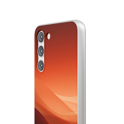 Orange Lite Phone Case for Samsung - Crimson Dune Gradient