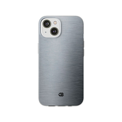 Silver Lite Phone Case for iPhone - Satin Chrome Grain