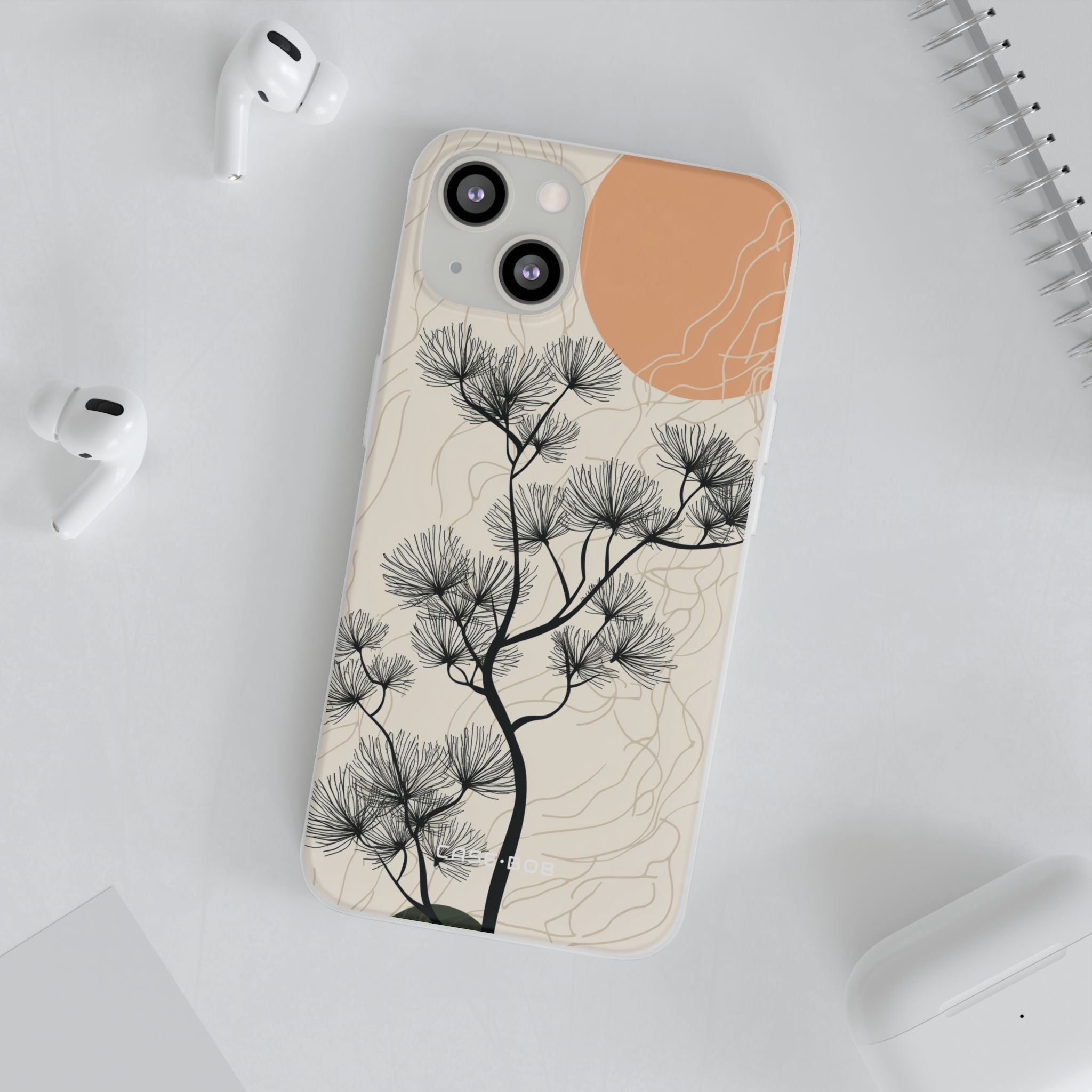 Spiky Tree Sunset iPhone 13 - Soft