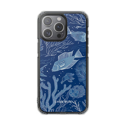 Navy Scale Reef iPhone 15 Pro Max Case - Impact
