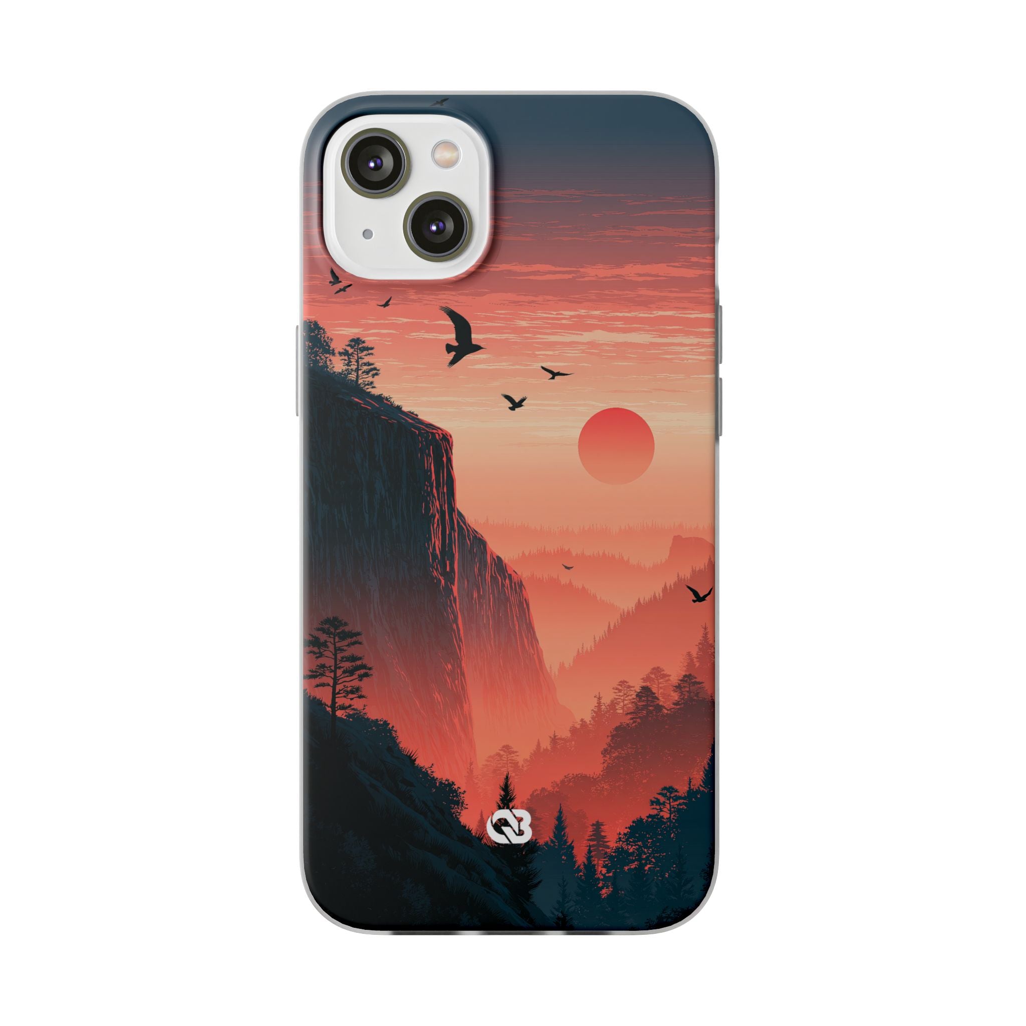 Orange Lite Phone Case for iPhone - Crimson Ridge Flight