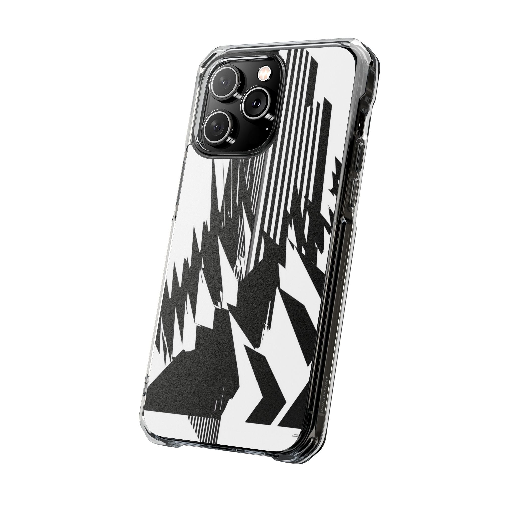 White Impact MagSafe Phone Case for iPhone - Shattered Vector Spire