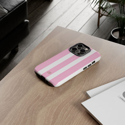 Soft Pink Stripe · Tough Coque de téléphone pour iPhone