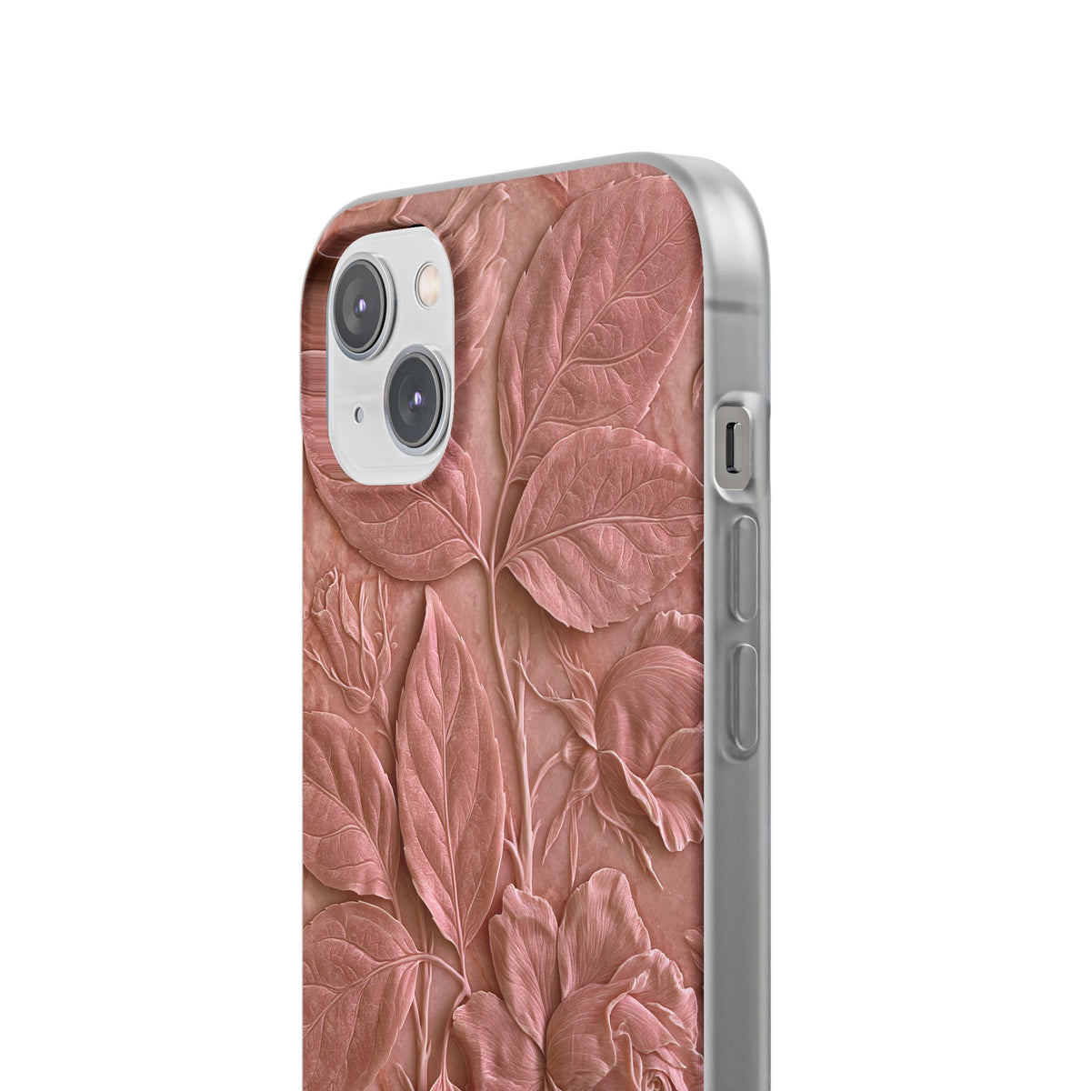 Blush Rose Relief · Lite Phone Case for iPhone ·  Pink