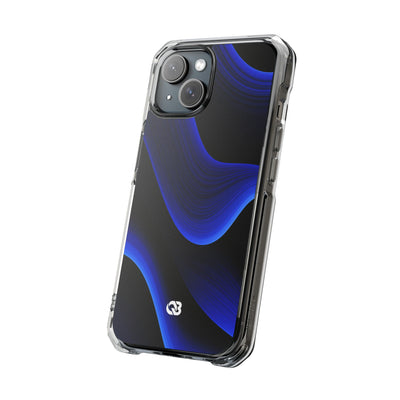 Blue Impact MagSafe Phone Case for iPhone - Electric Cobalt Flow