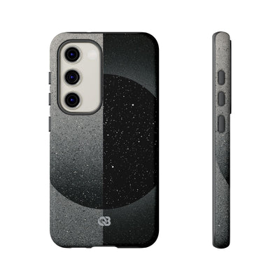 Black Tough Phone Case for Samsung - Lunar Static Orbit