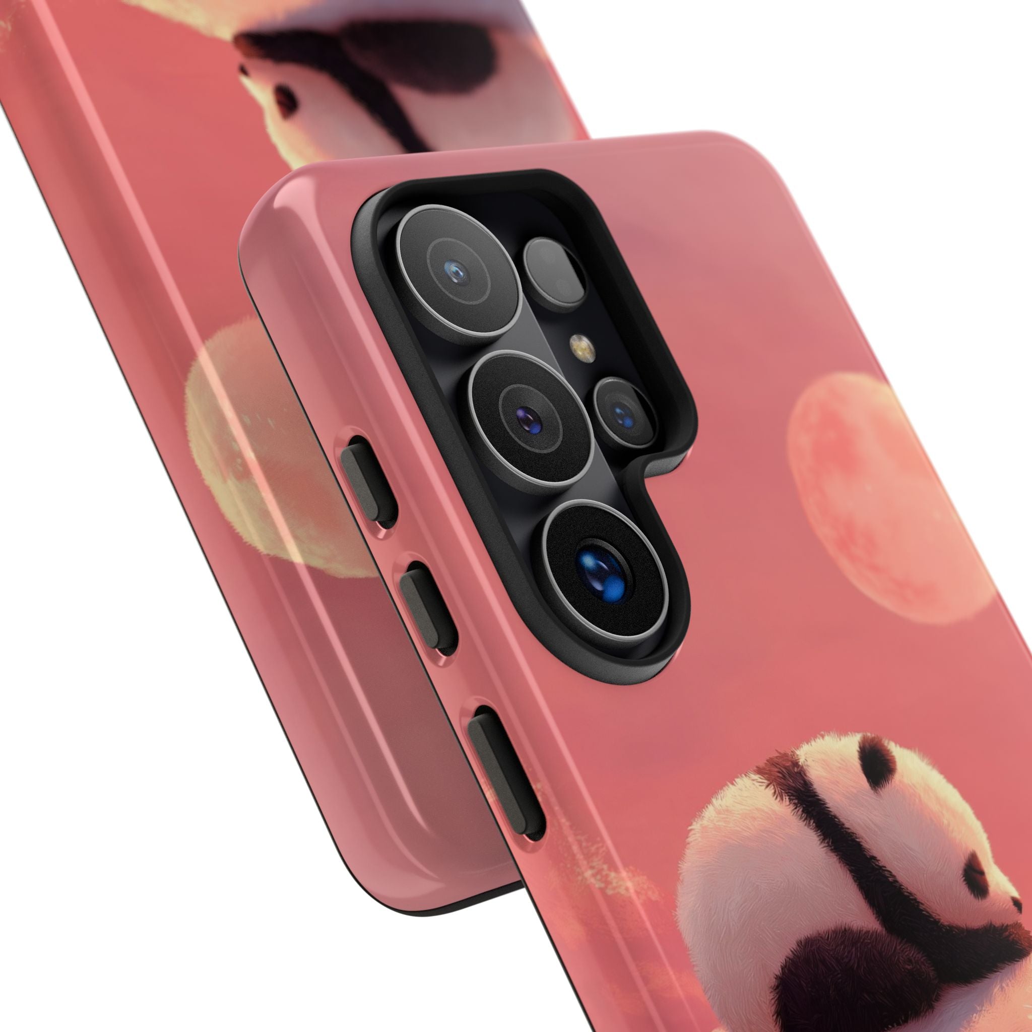 Rose Moon Panda · Tough Coque de téléphone pour Samsung