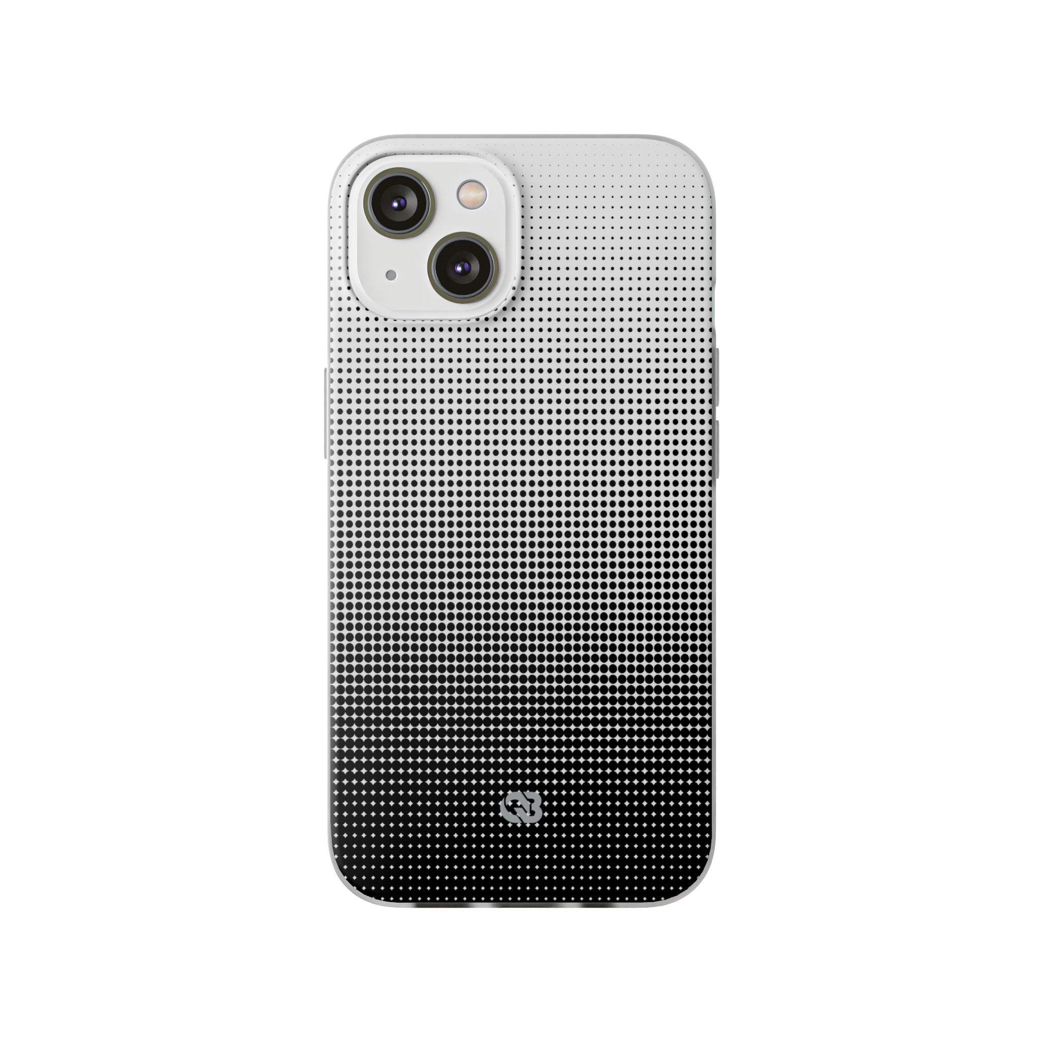 Black Lite Phone Case for iPhone - Obsidian Halftone Flux