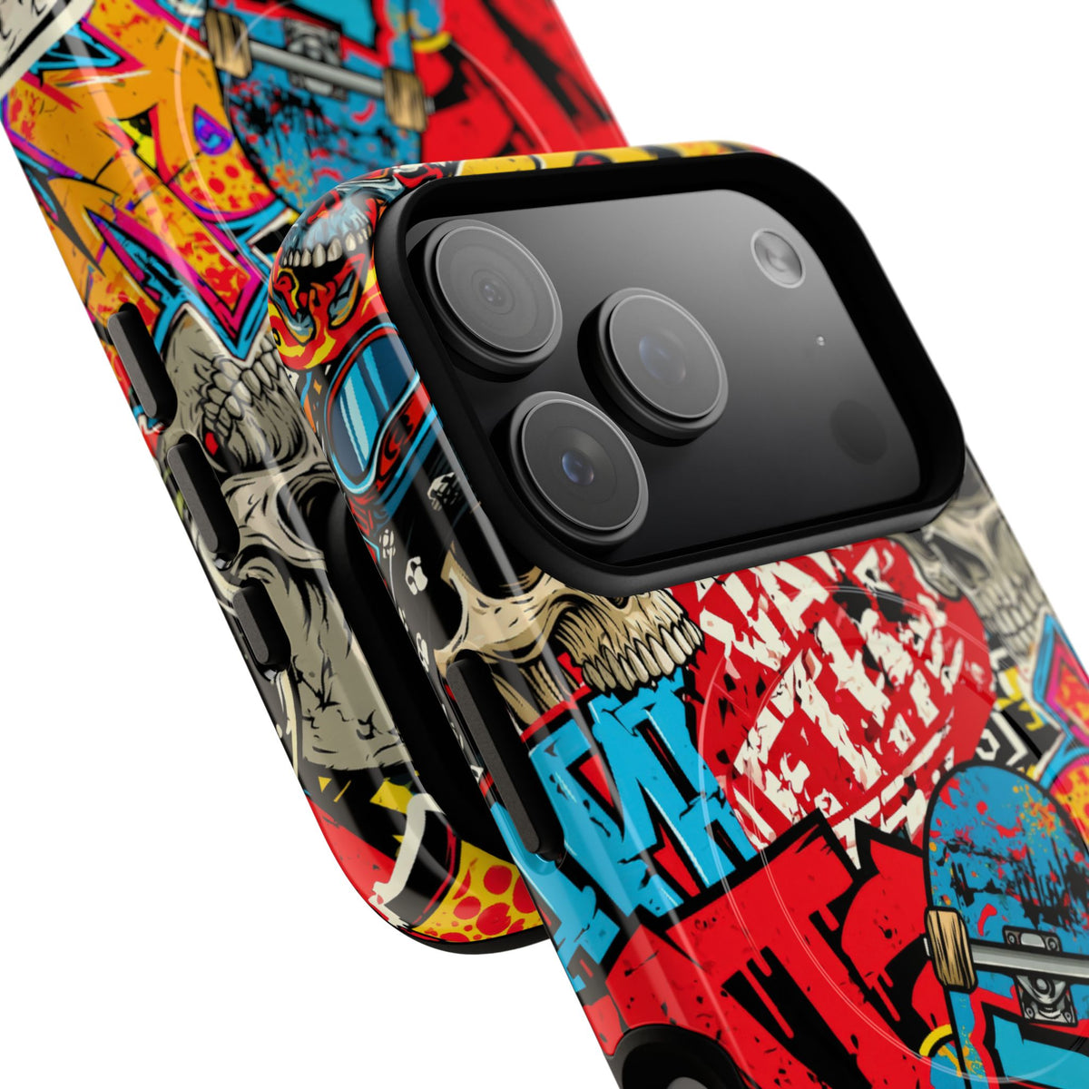 Skate Skull Riot · Tough 2.0 Magnetic Phone Case for iPhone · Red