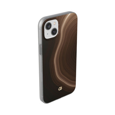 Brown Lite Phone Case for iPhone - Bronzed Canyon Relief