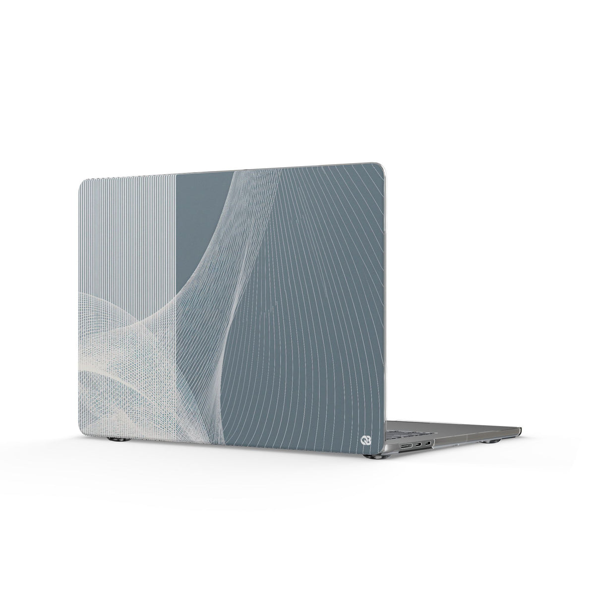 Slate Contour Drift · Clear Hard Case for MacBook · Grey