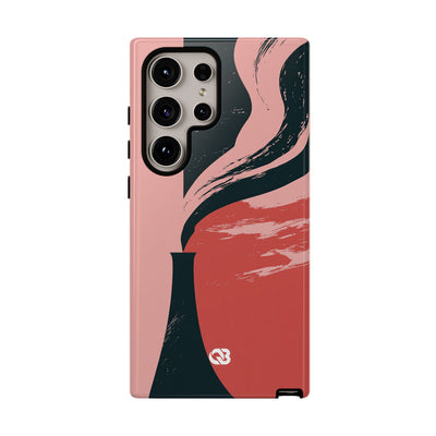 Pink Tough Phone Case for Samsung - Cinder Rose Plume