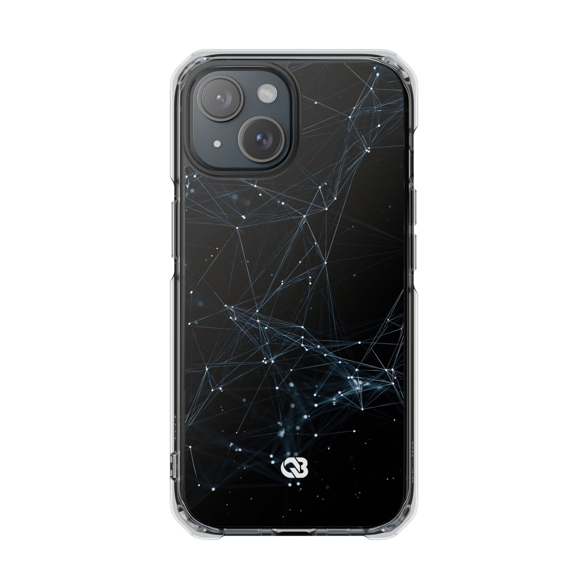 Black Impact MagSafe Phone Case for iPhone - Arctic Neural Mesh