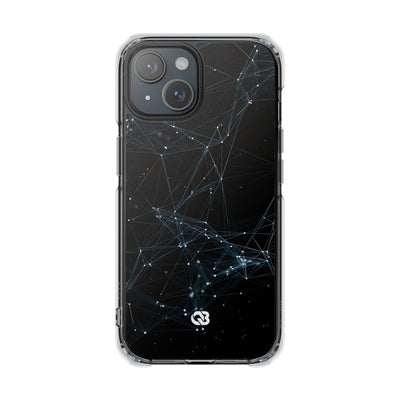 Black Impact MagSafe Phone Case for iPhone - Arctic Neural Mesh