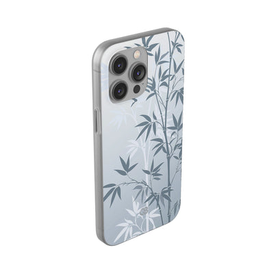 Blue Lite Phone Case for iPhone - Slate Bamboo Shadow