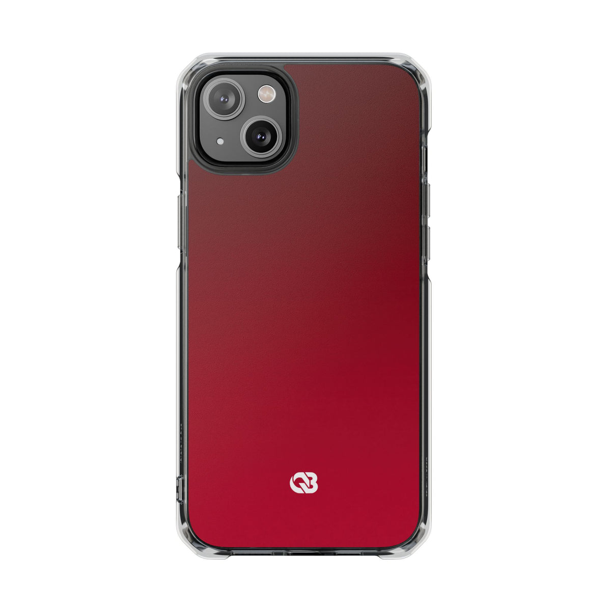 Velvet Crimson · Clear Impact Magnetic Phone Case for iPhone · Red