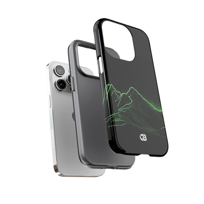 Nordic Mountain Contour · Tough Phone Case for iPhone · Black