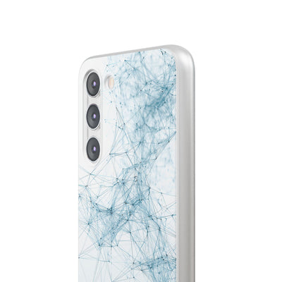 Blue Lite Phone Case for Samsung - Glacial Neural Web