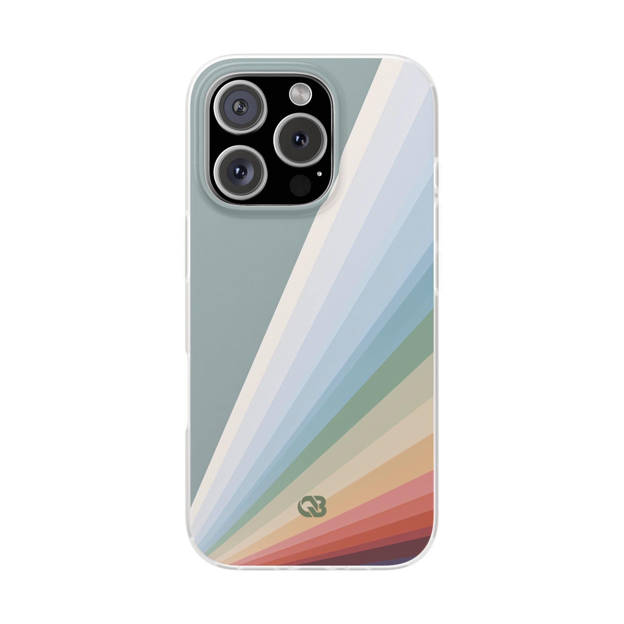 Green Lite Phone Case for iPhone - Sage Prism Beam