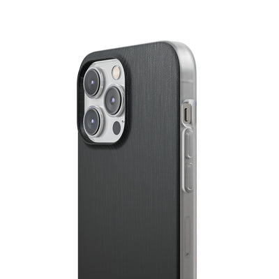 Obsidian Brushed Steel · Lite Phone Case for iPhone ·  Black