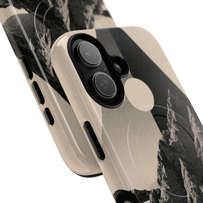 Beige Tough 2.0 Magsafe Phone Case for iPhone - Obsidian Summit Parchment