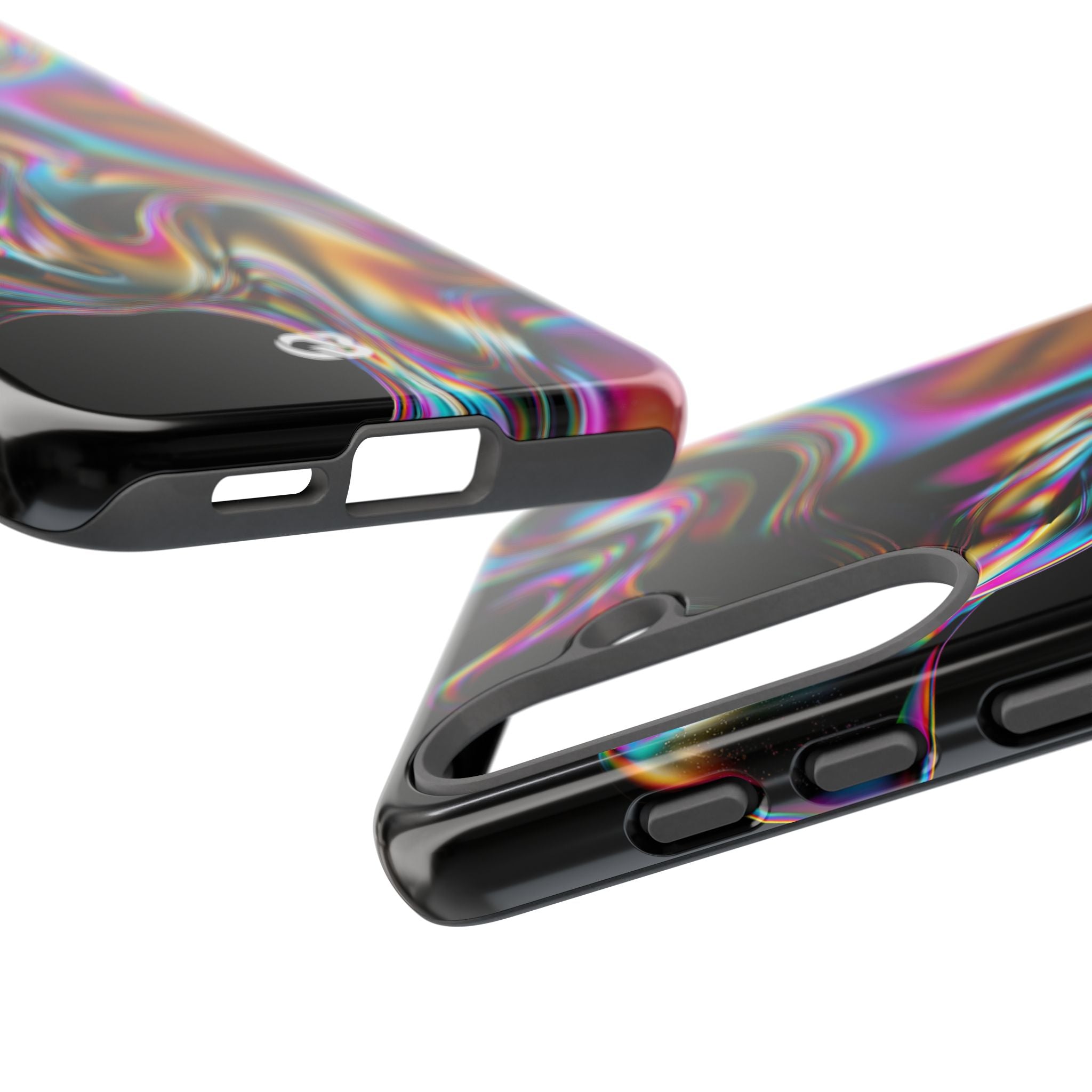 Purple Tough Phone Case for Samsung - Liquid Neon Chrome