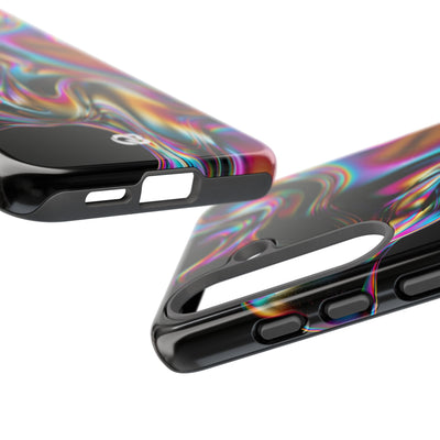 Purple Tough Phone Case for Samsung - Liquid Neon Chrome