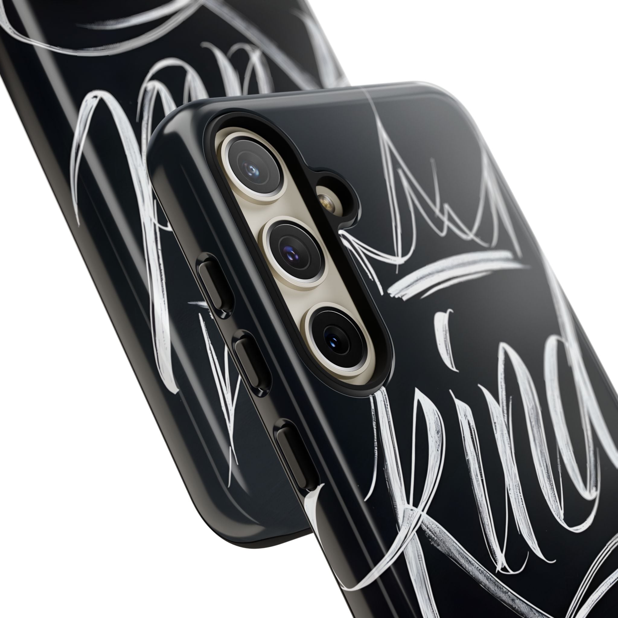 Noir Crown Script · Custodia Tough per Samsung