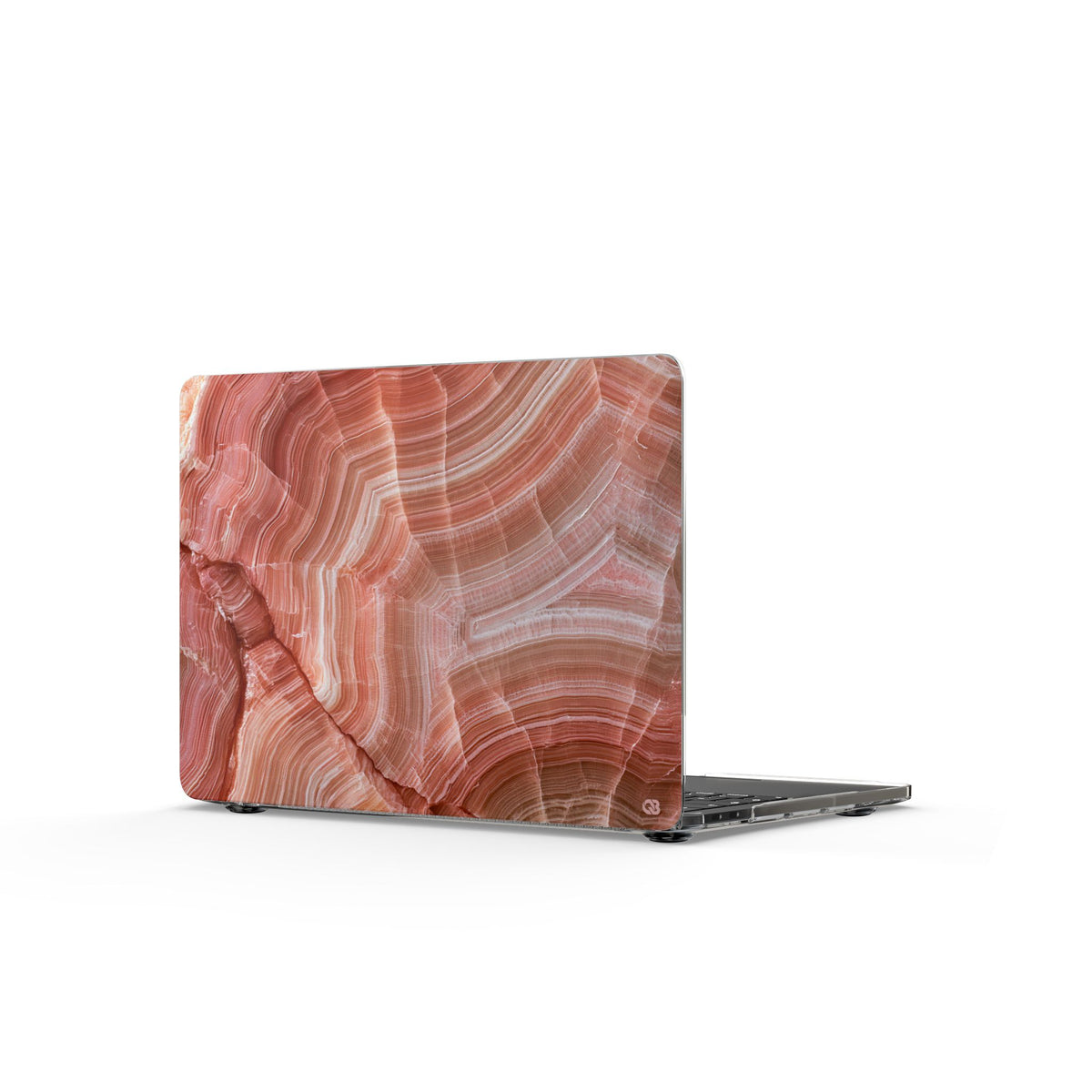 Blushing Rose Strata · Clear Hard Case for MacBook · Pink