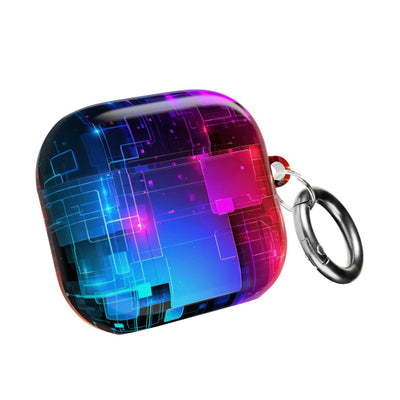 Spectral Circuit Grid · Hard Case for AirPods & AirPods Pro · Black
