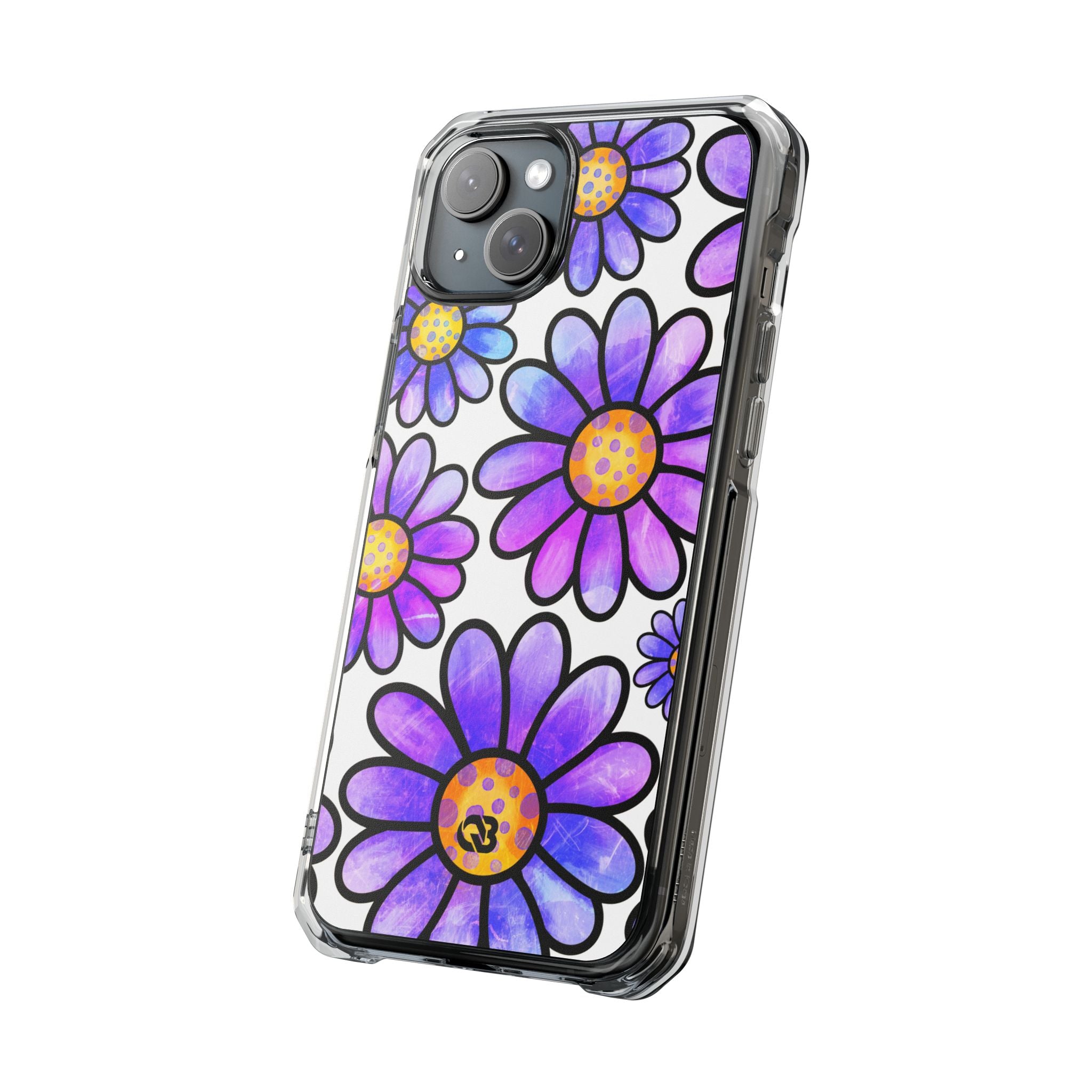 Violet Grunge Bloom · Impact Phone Case for iPhone · Magsafe