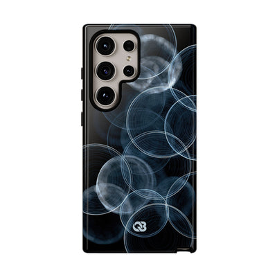 Blue Tough Phone Case for Samsung - Cyan Pulse Ripple