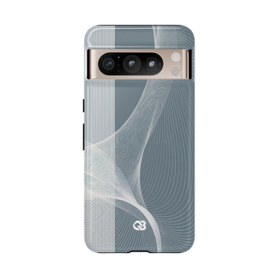 Grey Tough Phone Case for Google Pixel - Slate Mesh Horizon