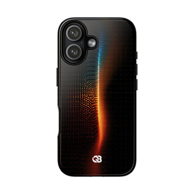 Luminous Refraction Grid · Tough Phone Case for iPhone · Black