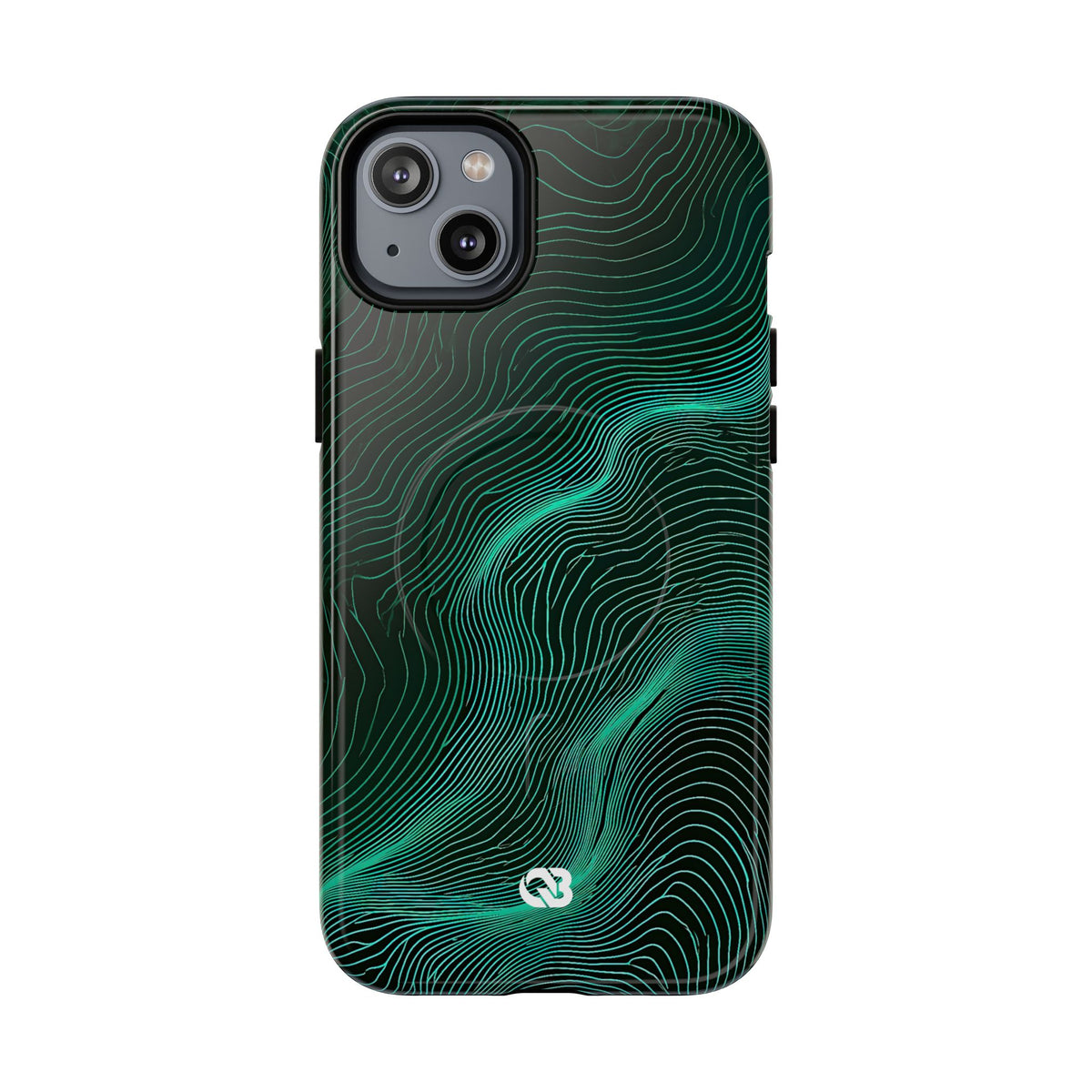 Emerald Topo Ridge · Tough 2.0 Magnetic Phone Case for iPhone · Green