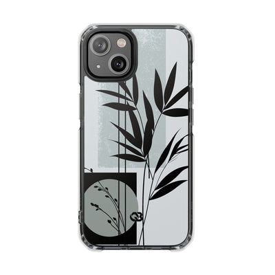 Grey Impact MagSafe Phone Case for iPhone - Sage Bamboo Noir