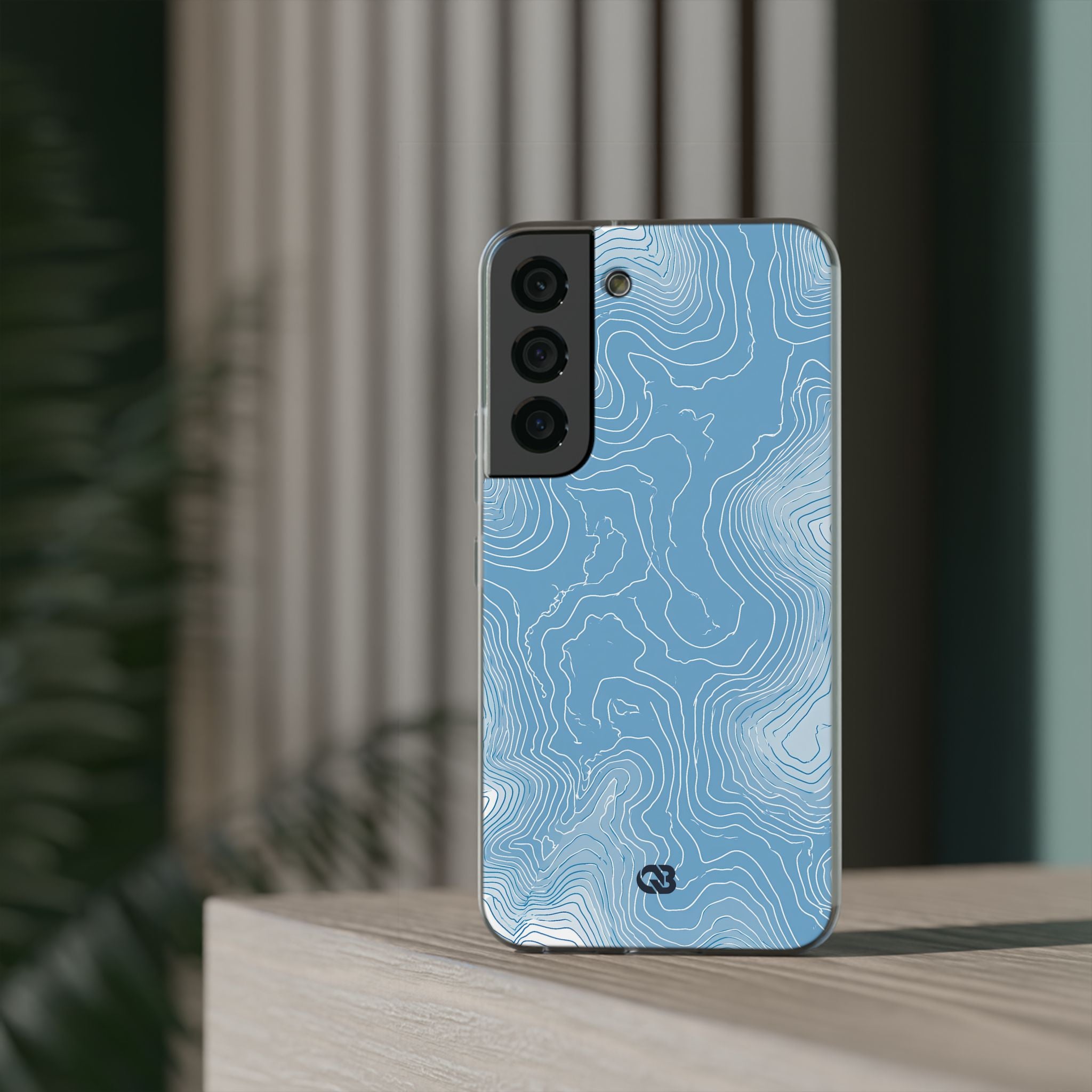 Blue Lite Phone Case for Samsung - Glacial Ridge Topo