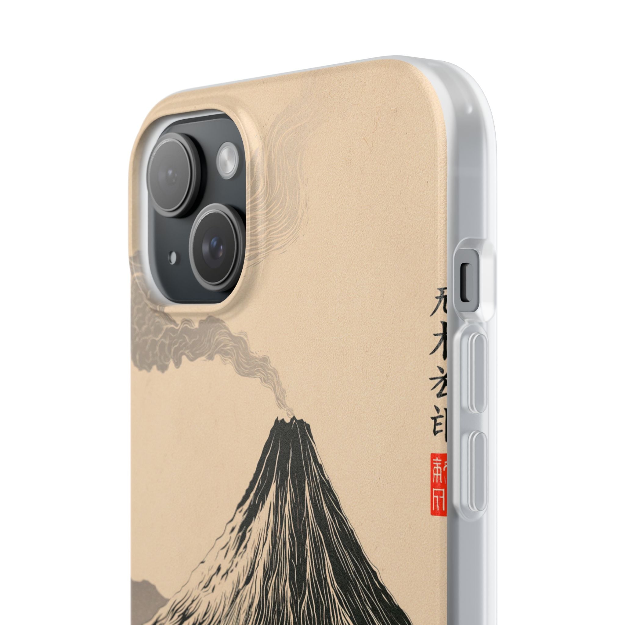 Beige Lite Phone Case for iPhone - Obsidian Ink Summit