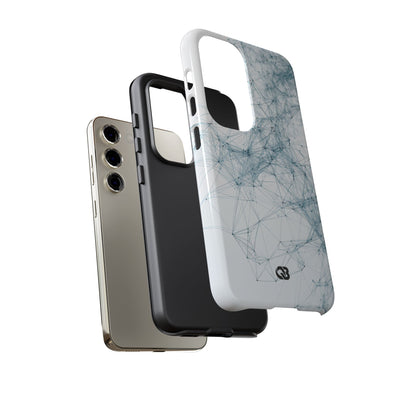 Blue Tough Phone Case for Samsung - Glacial Neural Web