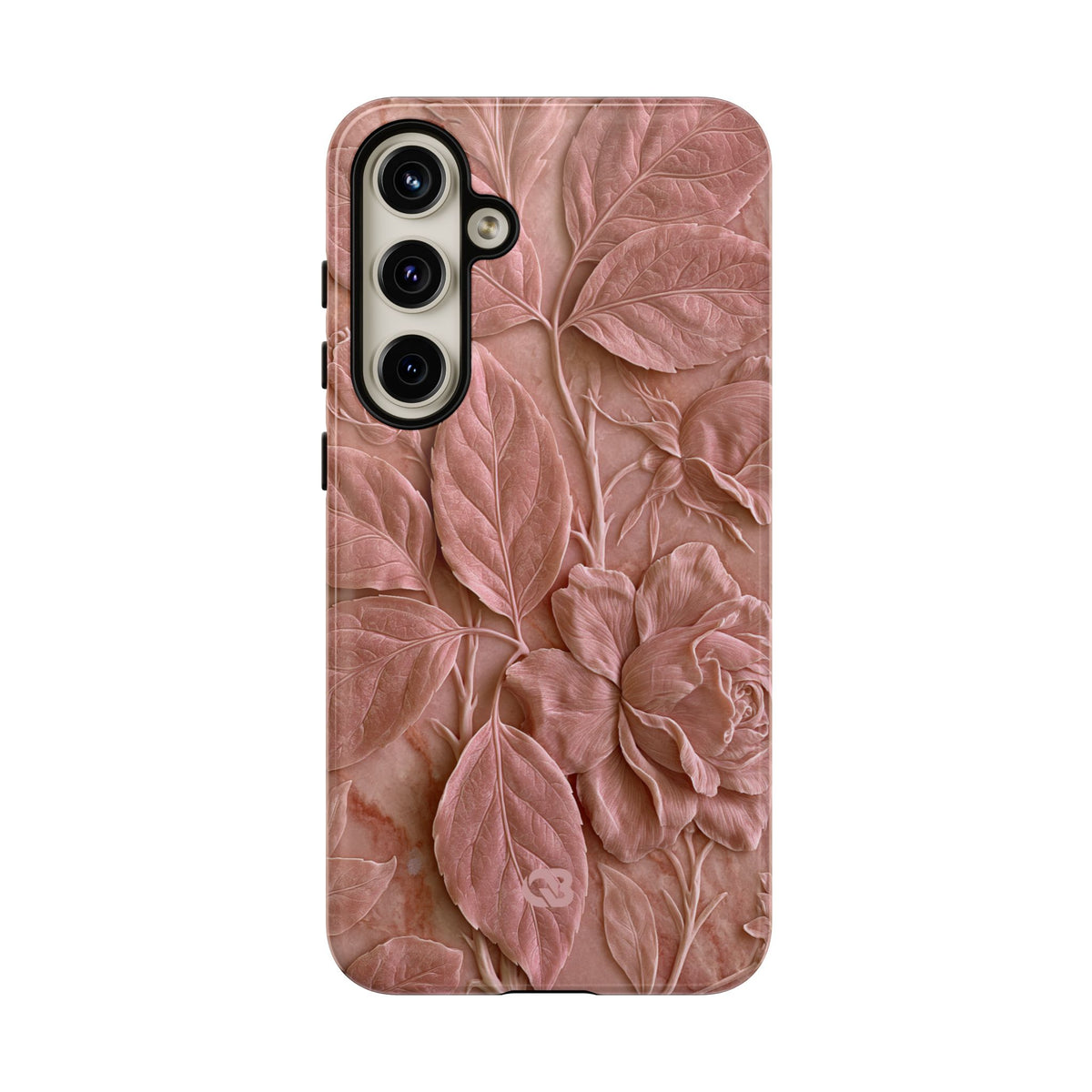 Blush Rose Relief · Tough Phone Case for Samsung · Pink