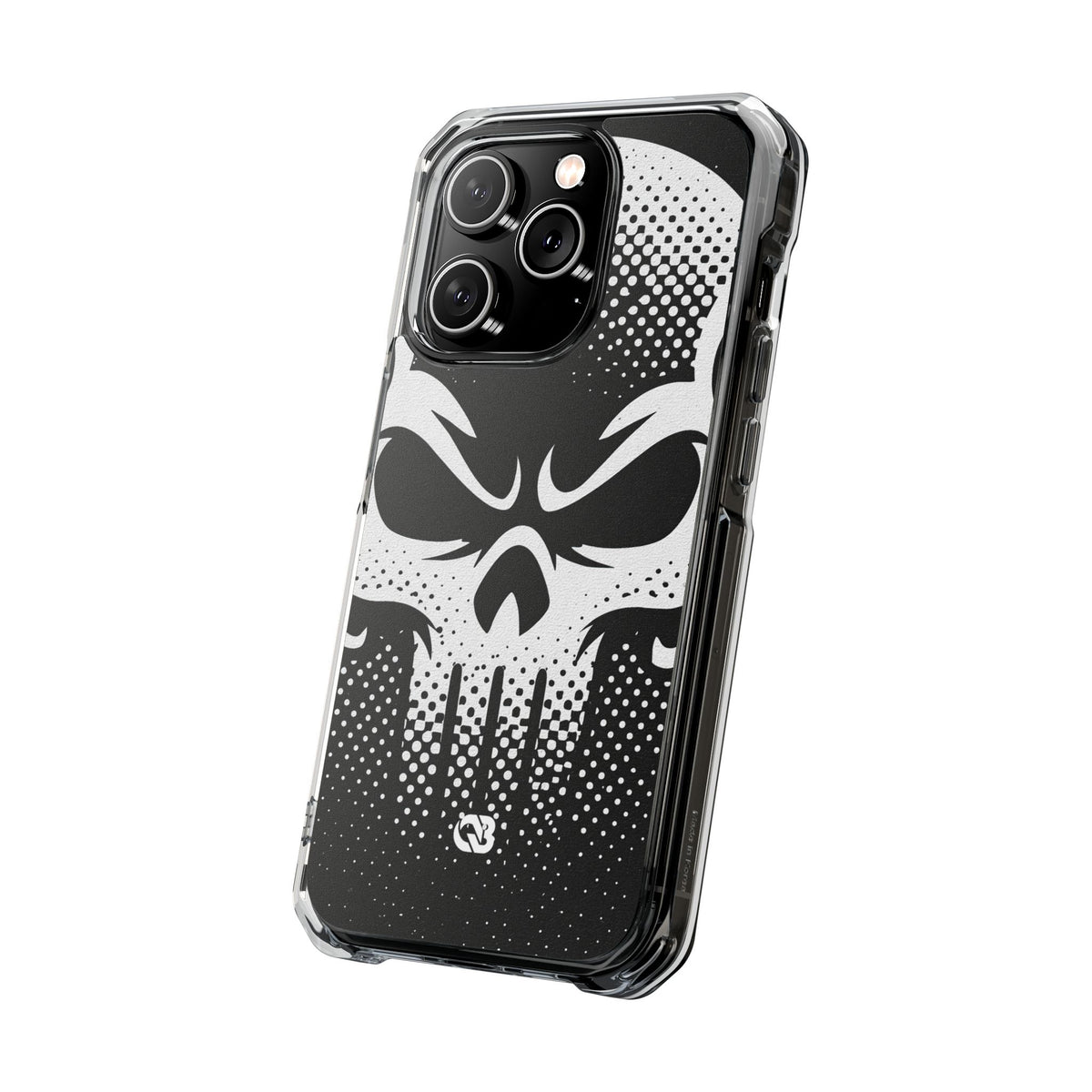 Phantom Halftone · Clear Impact Magnetic Phone Case for iPhone ·  Black