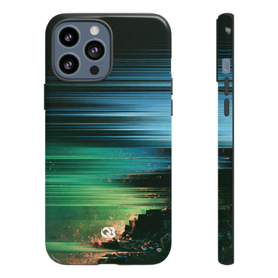 Digital Shoreline Drift · Tough Phone Case for iPhone · Teal