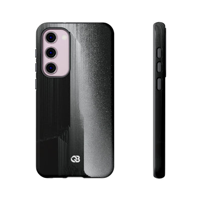 Black Tough Phone Case for Samsung - Brutalist Pixel Monolith