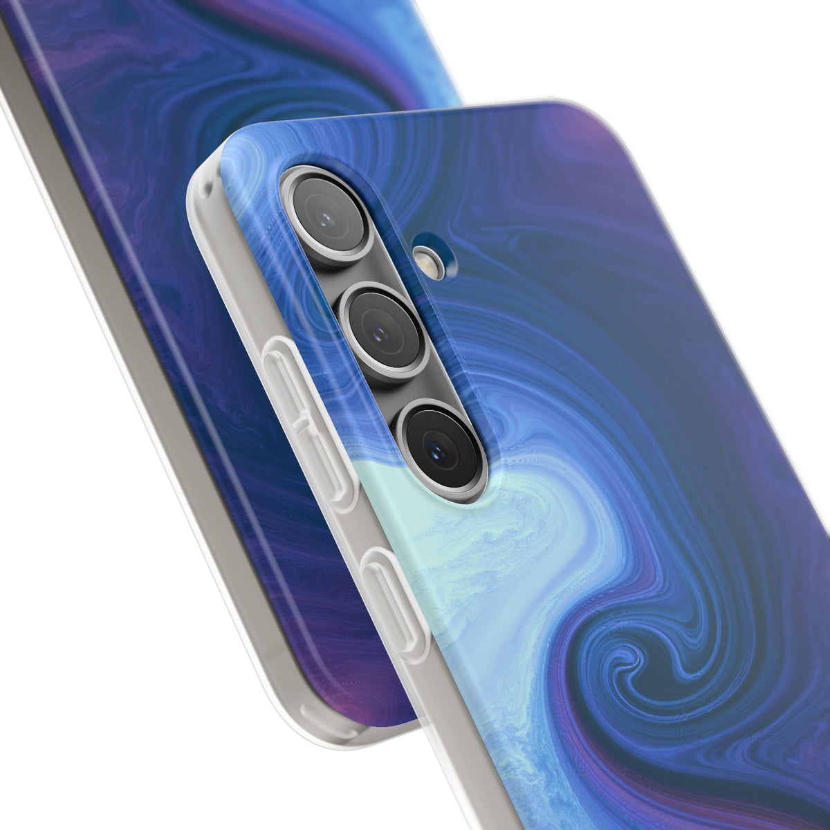 Azure Fluid Swirl · Lite Phone Case for Samsung · Blue