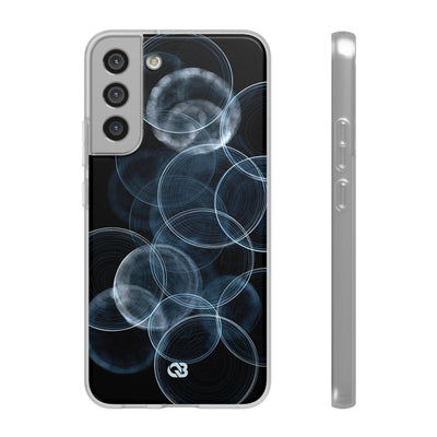 Blue Lite Phone Case for Samsung - Cyan Pulse Ripple