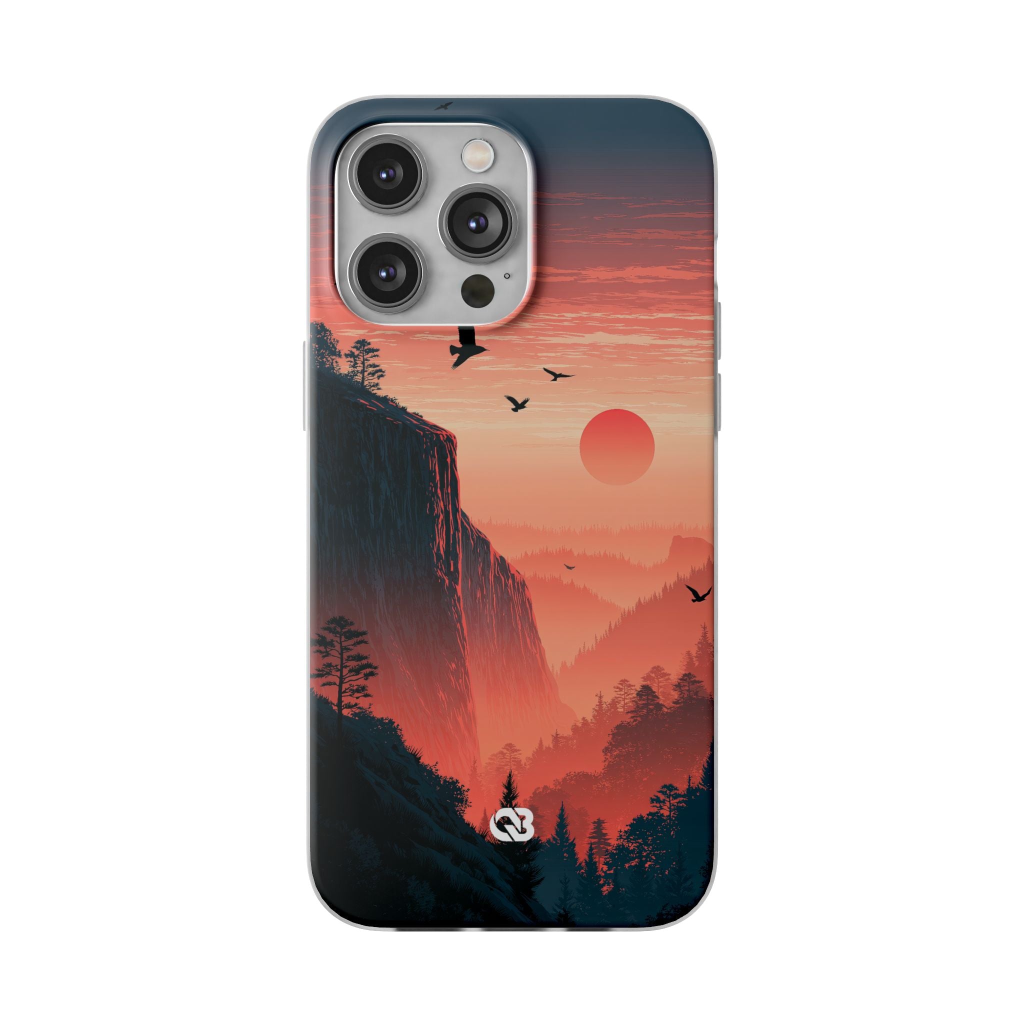 Orange Lite Phone Case for iPhone - Crimson Ridge Flight
