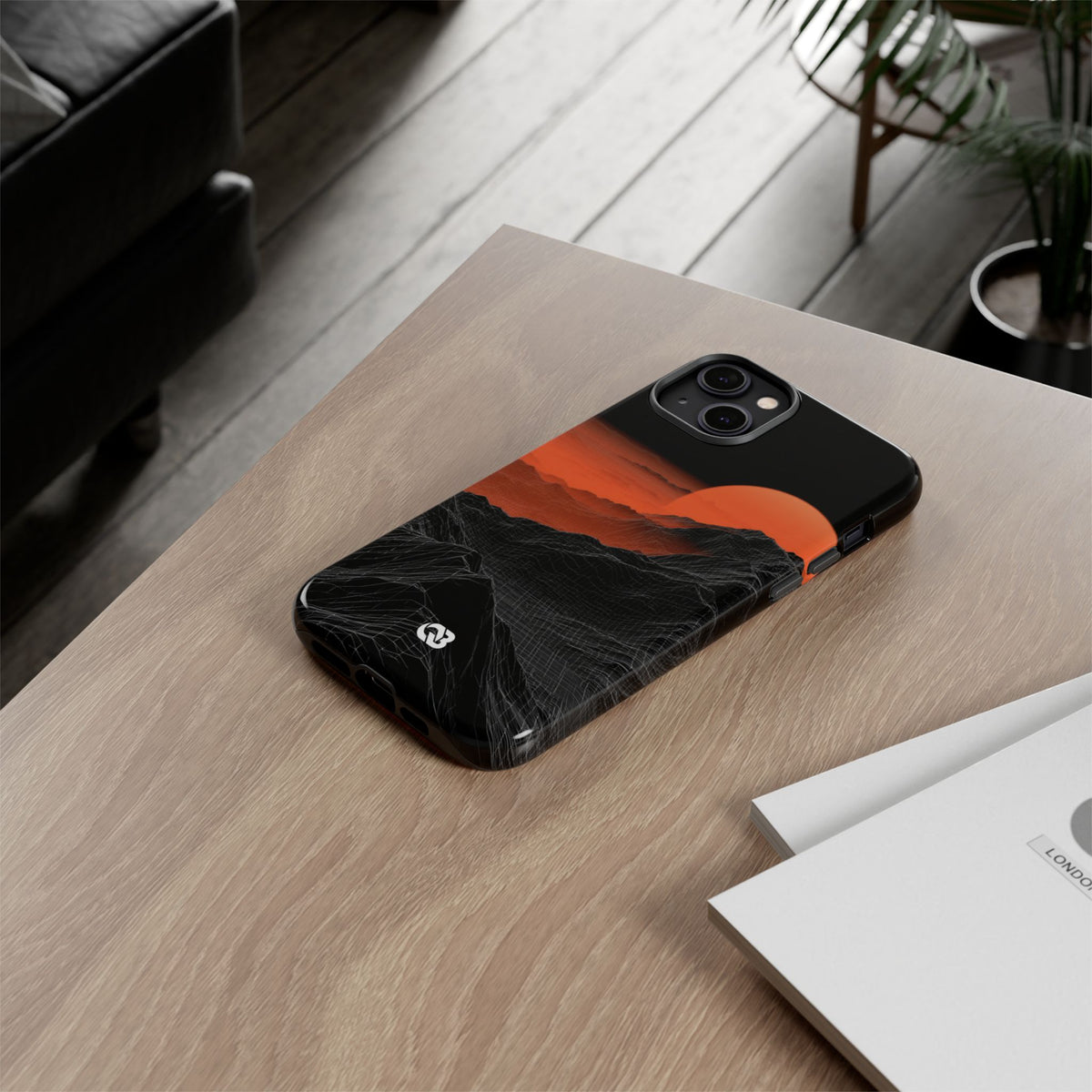 Solar Ridge Mesh · Tough Phone Case for iPhone · Black