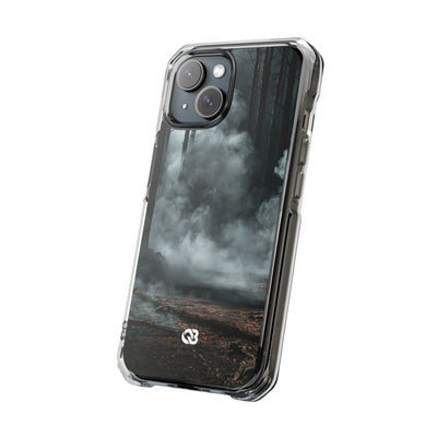 Shadowed Pine Mist · Clear Impact Magnetic Phone Case for iPhone ·  Black